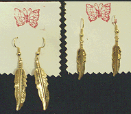 Feather earrings