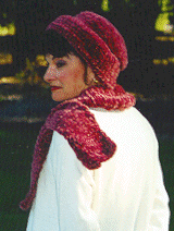 Chenille Scarves and Matching Hats